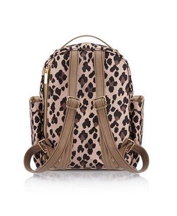Cheetah print backpack diaper store bag