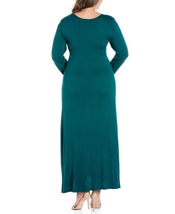 24seven Comfort Apparel Women's Plus Size Maxi Dress - Macy's