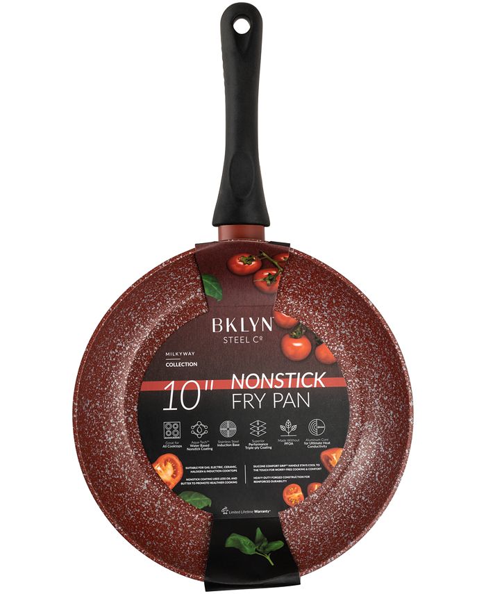 Brooklyn Steel Co. Milky Way 10" Nonstick Aluminum Frypan with Silicone Handle Macy's