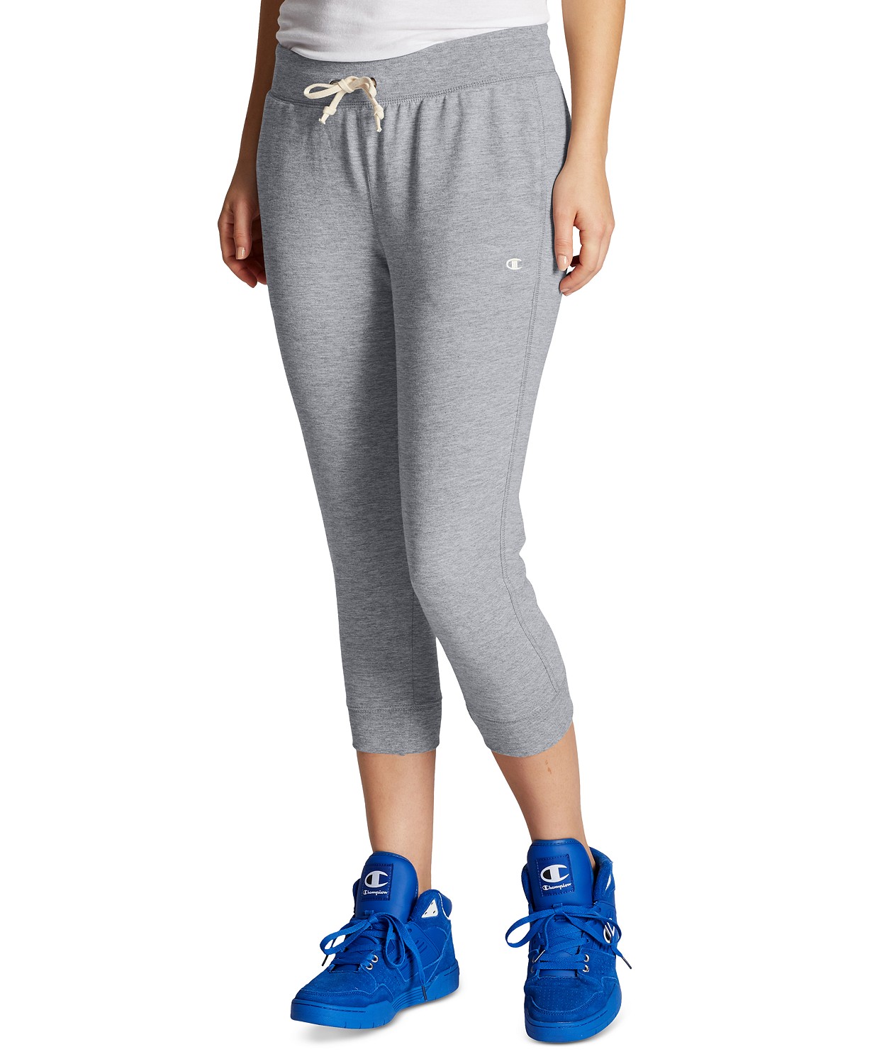 Womens French Terry Cropped Joggers