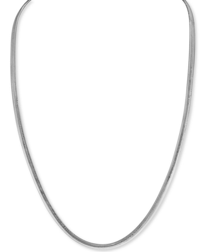 EFFY Collection - Men's Herringbone Link 22" Chain Necklace in Sterling Silver