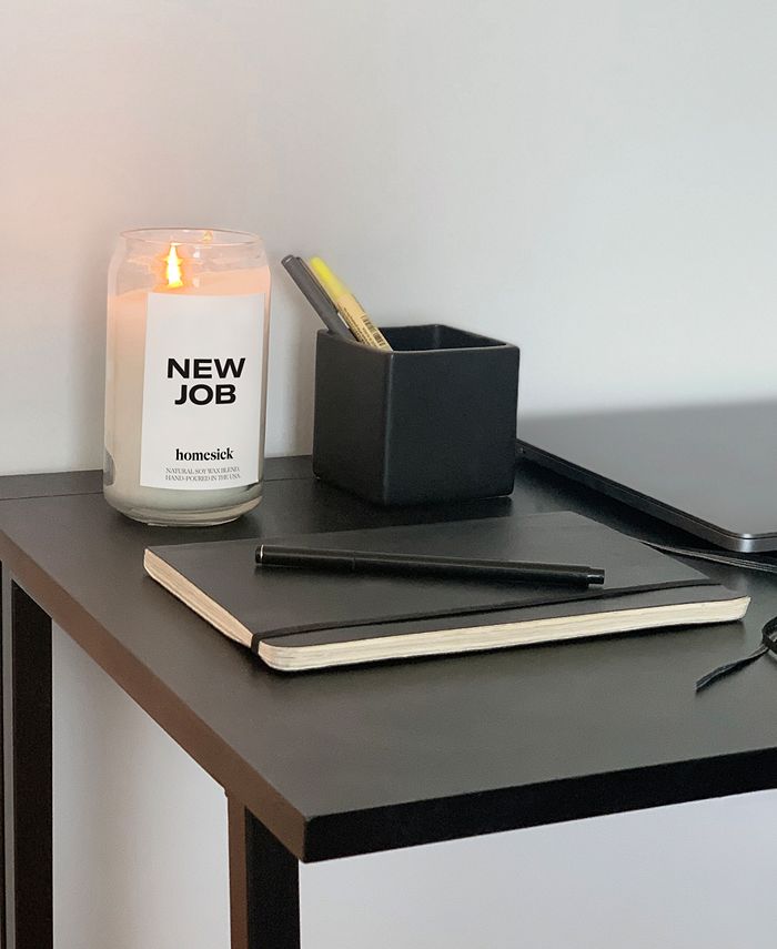 Homesick Candles 'New Job' Candle, Cinnamon & Leather Scent, 13.75oz