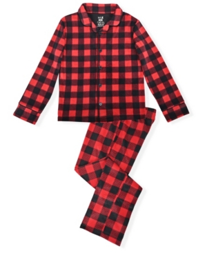 image of Big Boy-s 2 Piece Buffalo Check Plaid Pajama Set