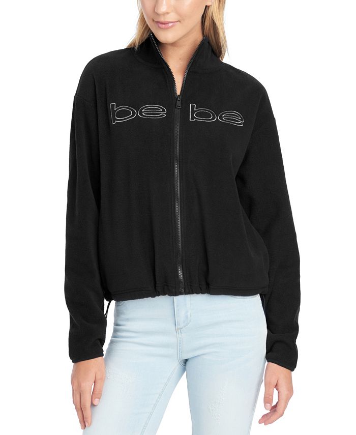 Bebe Sport Ladies Tech Fleece Jacket Size X Large Black