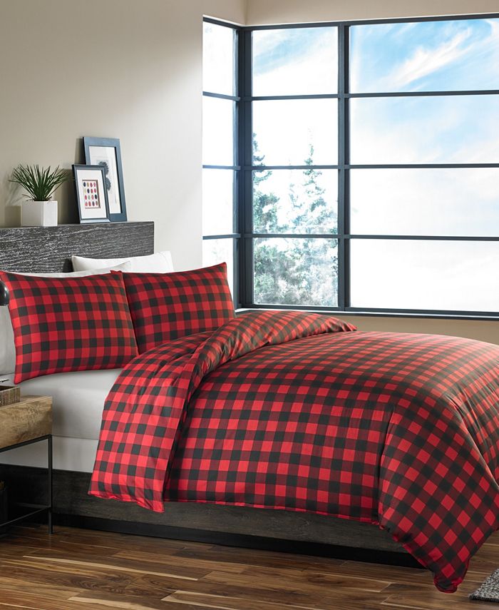 Eddie Bauer Mountain Plaid King Duvet Cover Set Macy's