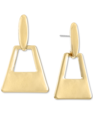 image of Alfani Gold-Tone Geometric Drop Earrings, Created for Macy-s