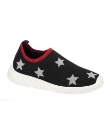 Big Girls Printed Star Slip On Sneakers Shoe