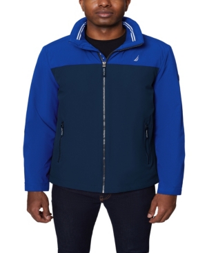 Nautica Men's Big and Tall Colorblock Stretch Bomber Jacket
