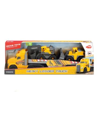 Dickie Toys 28" Mack Truck with 2 Volvo Construction Trucks