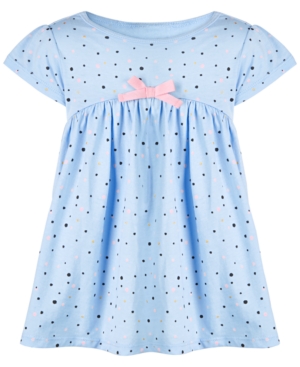 First Impressions Baby Girls Splatter Dot Cotton Dress Created for Macy's
