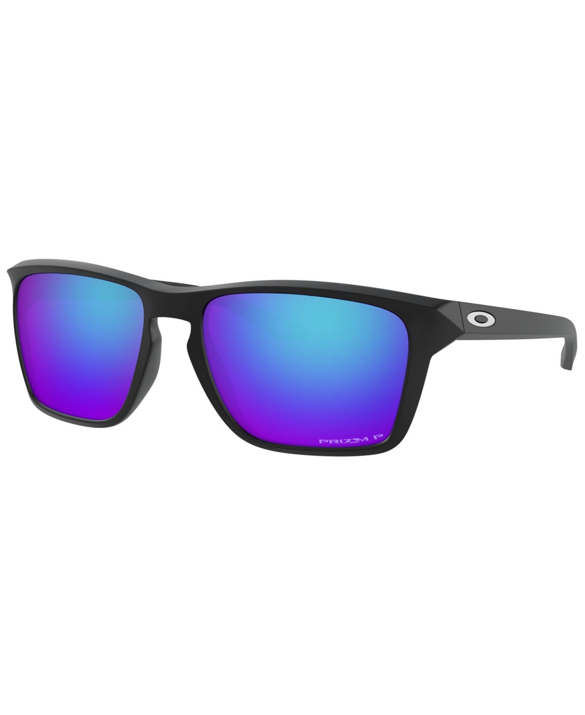 Shop Oakley Sylas Polarized Sunglasses, Oo9448 57 In Matte Black,prizm Sapphr Iridium Polar