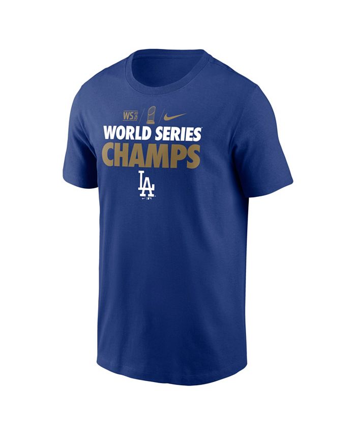 Nike Men's Los Angeles Dodgers World Series Champ Gold TShirt Macy's