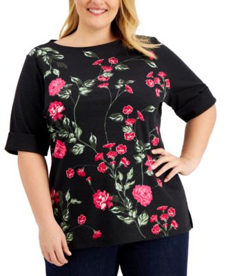 macy's women's plus size blouses