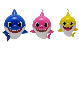 Kurt Adler Baby Shark 3-Piece Ornament Set - Macy's