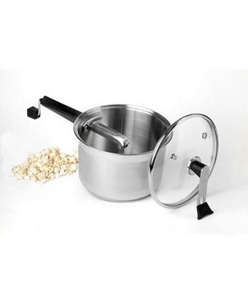 Wabash Valley Farms Stainless Steel Platinum Series Stovetop Popcorn Popper
