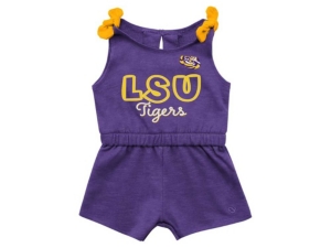 Colosseum Baby Girls Lsu Tigers Harparoo Cotton Romper