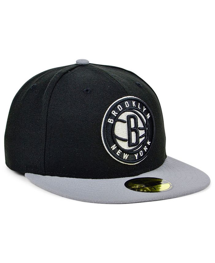 New Era Brooklyn Nets Basic 2-Tone 59FIFTY Cap - Macy's