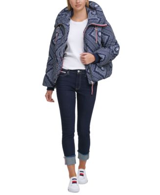 Tommy Hilfiger Bandana-Print Puffer Jacket