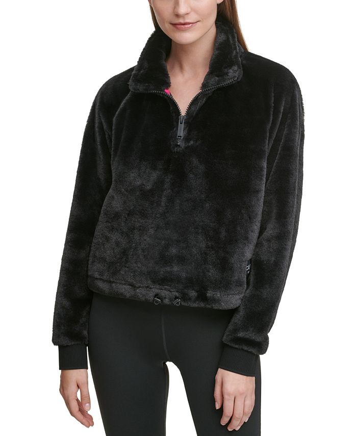 Calvin Klein Fleece Pullover Top - Macy's