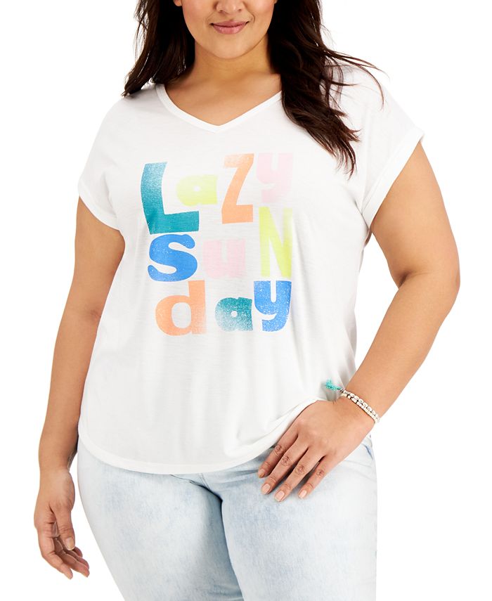 Style & Co Plus Size Graphic TShirt, Created for Macy's Macy's