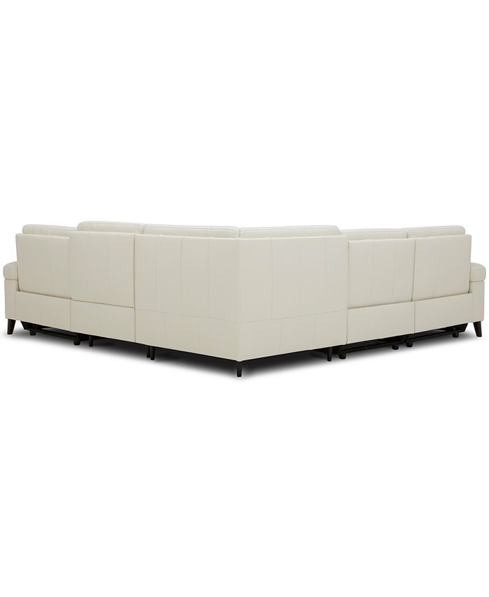 Furniture CLOSEOUT! Jazlo 5Pc. Leather Sectional with 3 Power