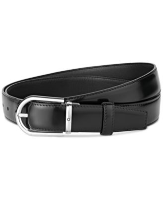 Montblanc Men's Horseshoe-Buckle Leather Belt & Reviews - Belts