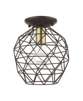 Geometric 1 Light Flush Mount