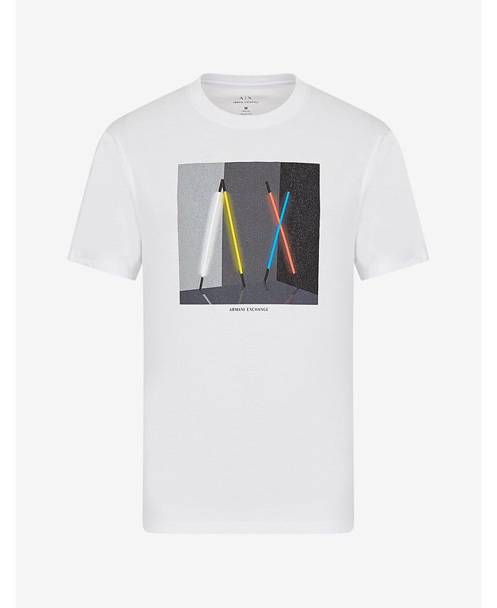 A|X Armani Exchange Neon Light Logo T-Shirt & Reviews - T-Shirts - Men -  Macy's