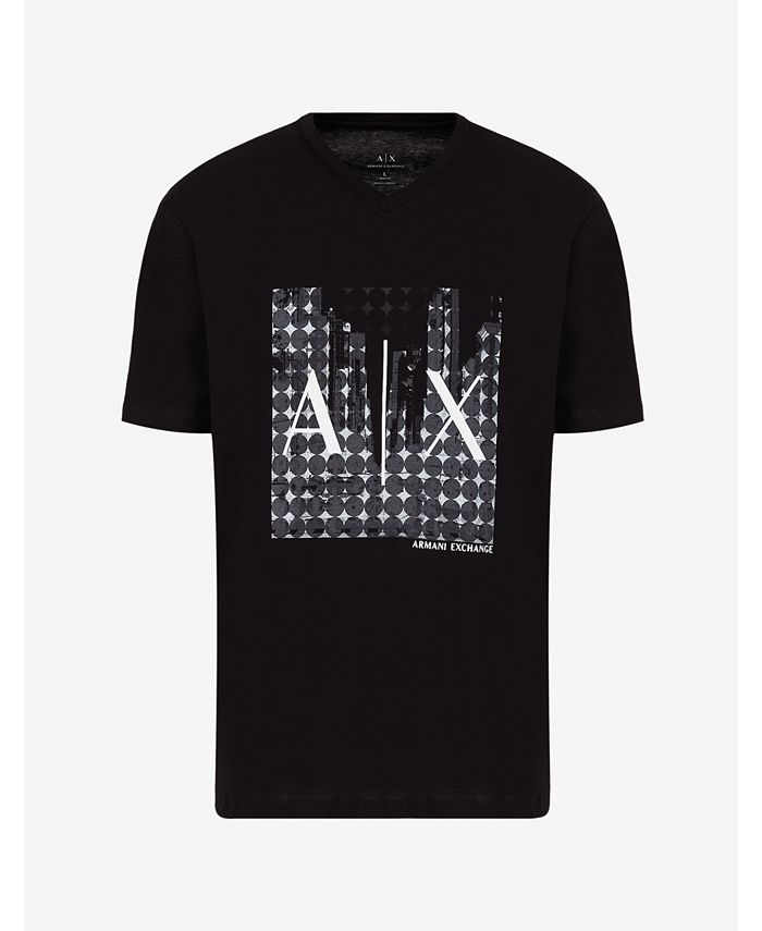 A|X Armani Exchange City Scape V-Neck T-Shirt - Macy's
