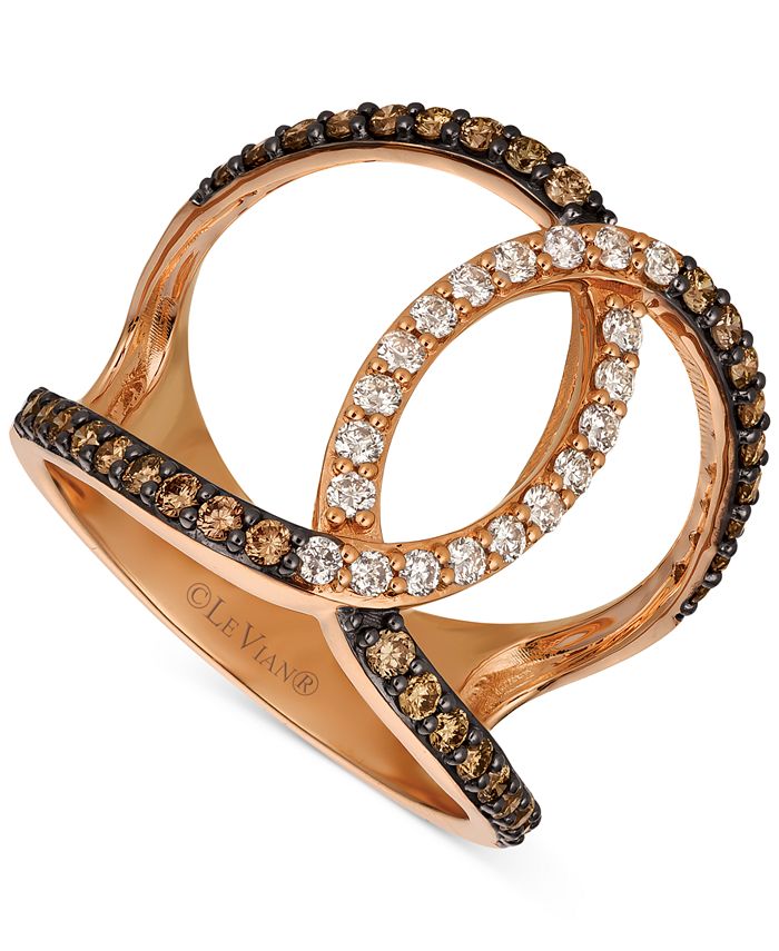 Le Vian Nude Diamond Chocolate Diamond Ombr Ring 3 4 ct