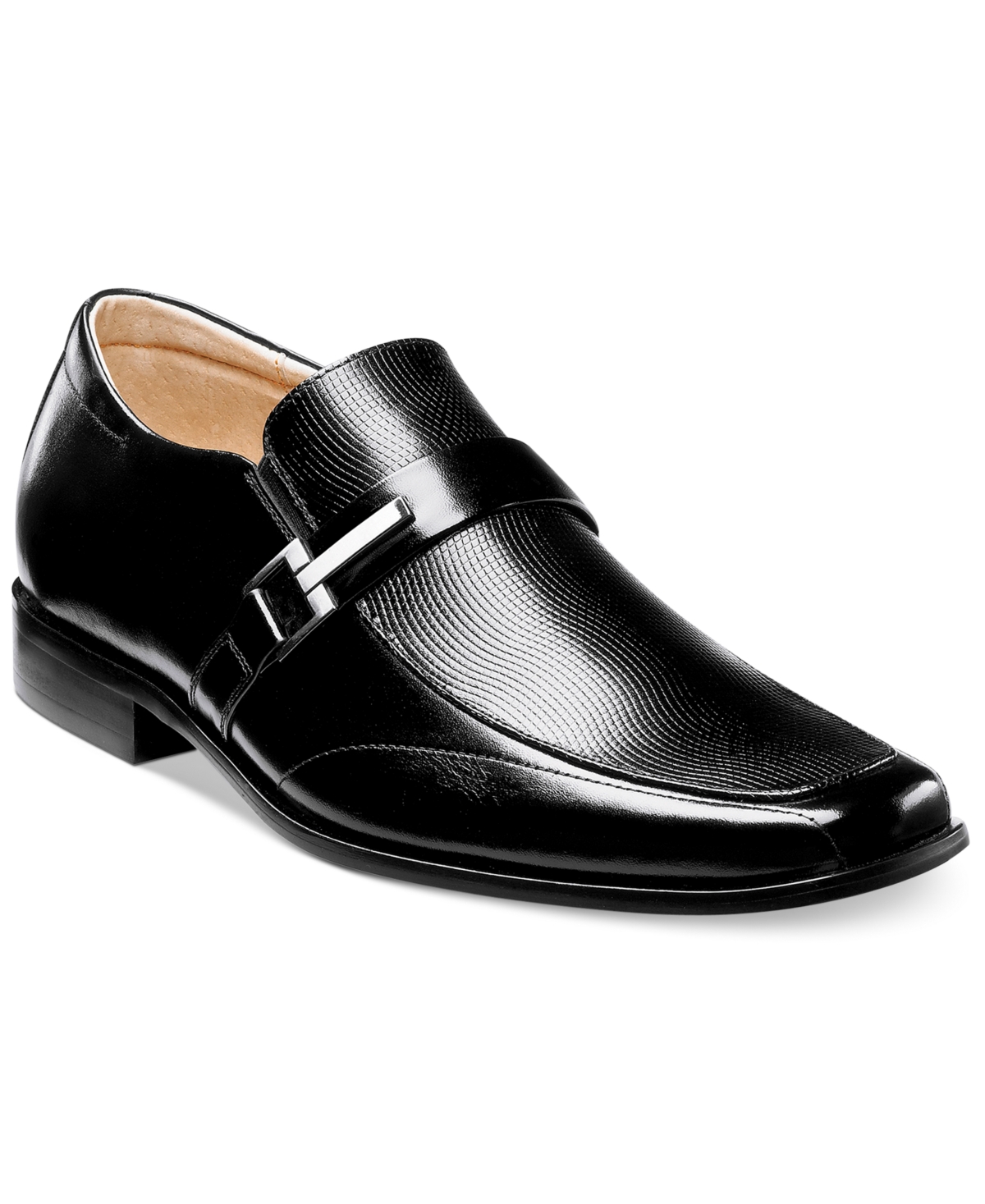 Men's Beau Bit Perforated Leather Loafer - BLACK