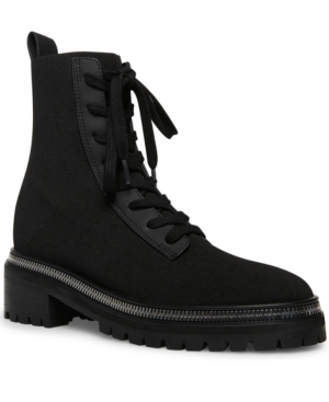image of Steven New York Firenze Knit Combat Booties