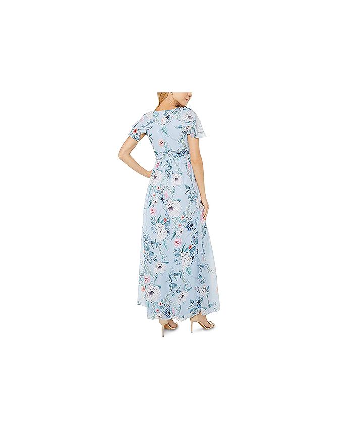 Adrianna Papell Floral-Print Chiffon Gown & Reviews - Dresses - Women ...