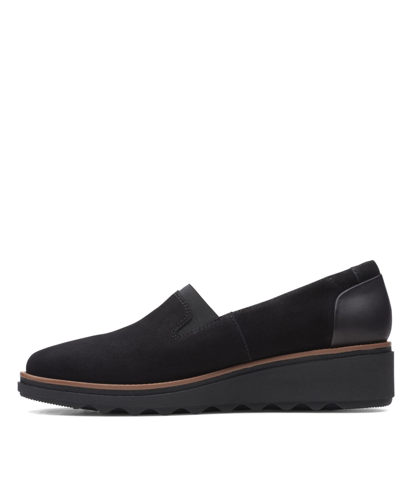 Обувь Clarks Women's Collection Sharon Dolly Shoes, цвет: Чёрный замшевый — фото 3