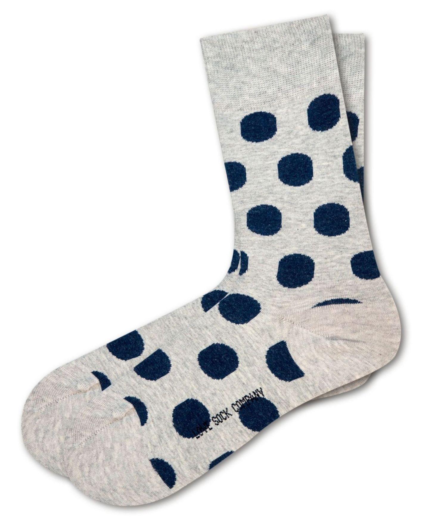 Носки Polka, средней высоты, хлопок, в горошек — Love Sock Company, цвет: Серый — фото 2