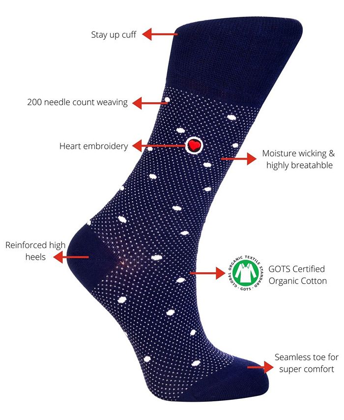 Love Sock Company Women's Super Soft Organic Cotton Seamless Toe