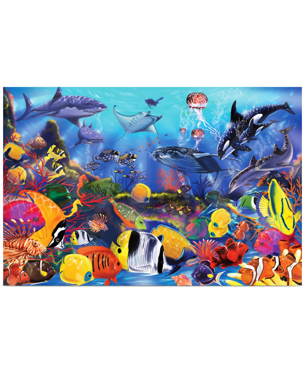 Shop Melissa & Doug Kids Toy, Underwater 48-piece Floor Puzzle In Multi