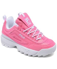 Big Girls Disruptor 2 Glimmer Casual Sneakers from Finish Line