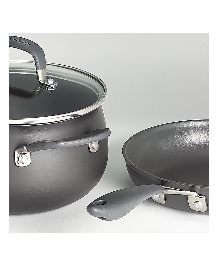 Belgique HardAnodized Aluminum 12Pc. Nonstick Cookware Set, Created