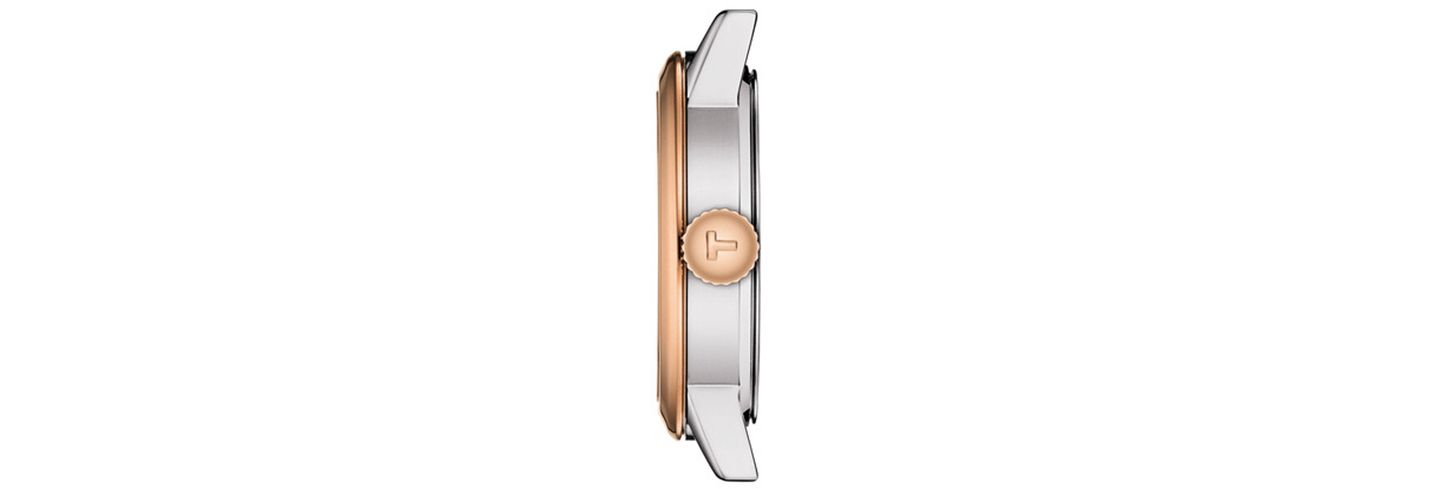 Женские часы Tissot Swiss Classic Dream на браслете, двухцветные, 28 мм — фото 2