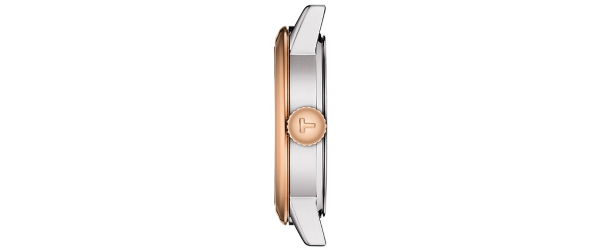 Shop Tissot Women's Swiss Classic Dream Two-tone Stainless Steel Bracelet Watch 28mm In White