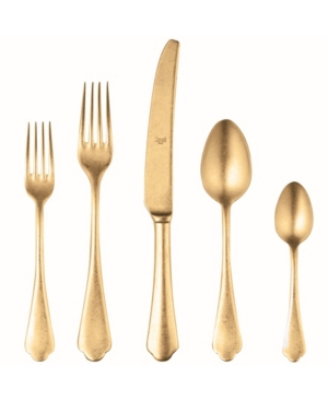 Shop Mepra Dolce Vita Flatware Set, 20 Pieces In Gold-tone