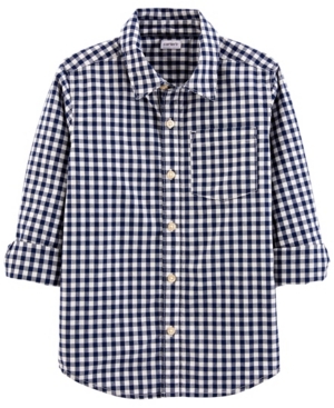 Carter's Big Boys Gingham Poplin Button-Front Shirt