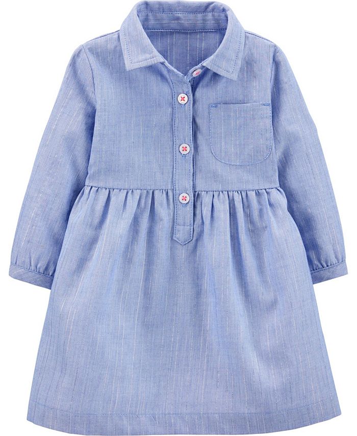Carter's Baby Girls Chambray Woven Dress Macy's