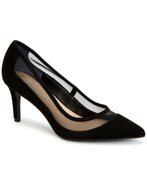 Alfani Women s Step n Flex Jeules Pumps Created For Macy s Women s Shoes In Black Mesh Suede ModeSens