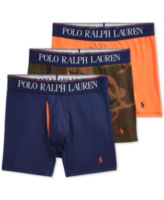 Polo Ralph Lauren Men's 3-Pack 4D-Flex Cooling Microfiber Boxer Briefs ...