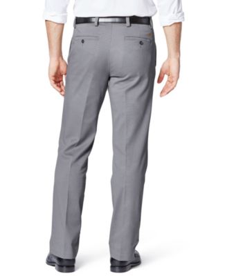 Men's Easy Straight Fit Khaki Stretch Pants