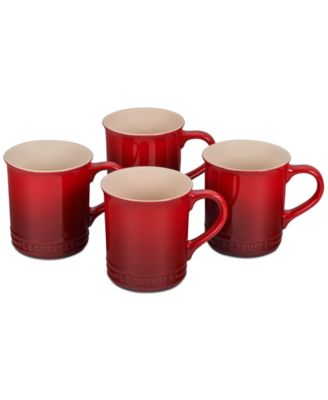 14 oz. Stoneware Set of Four Coffee Mugs