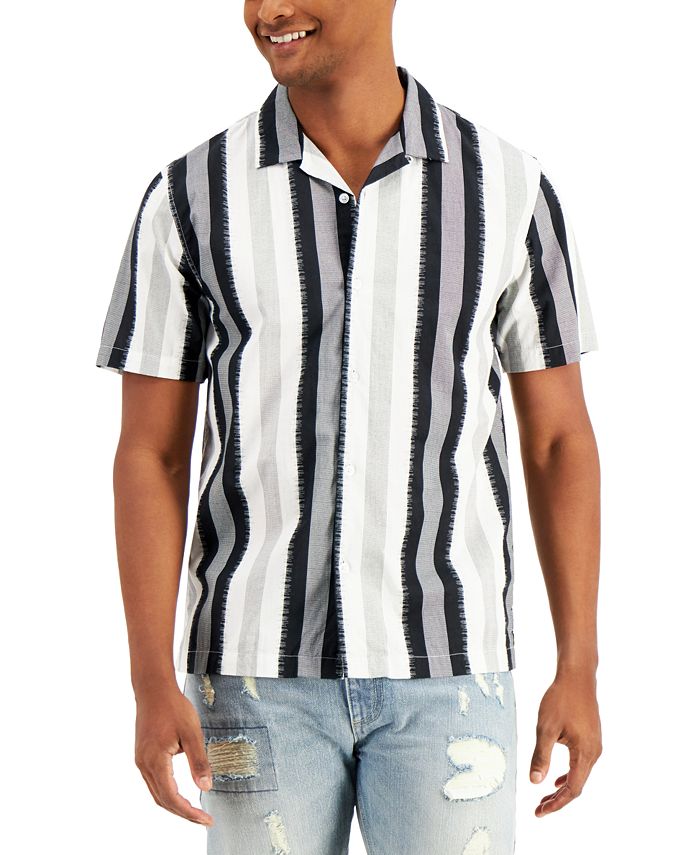 Sun + Stone Men's King Striped Shirt - Macy's