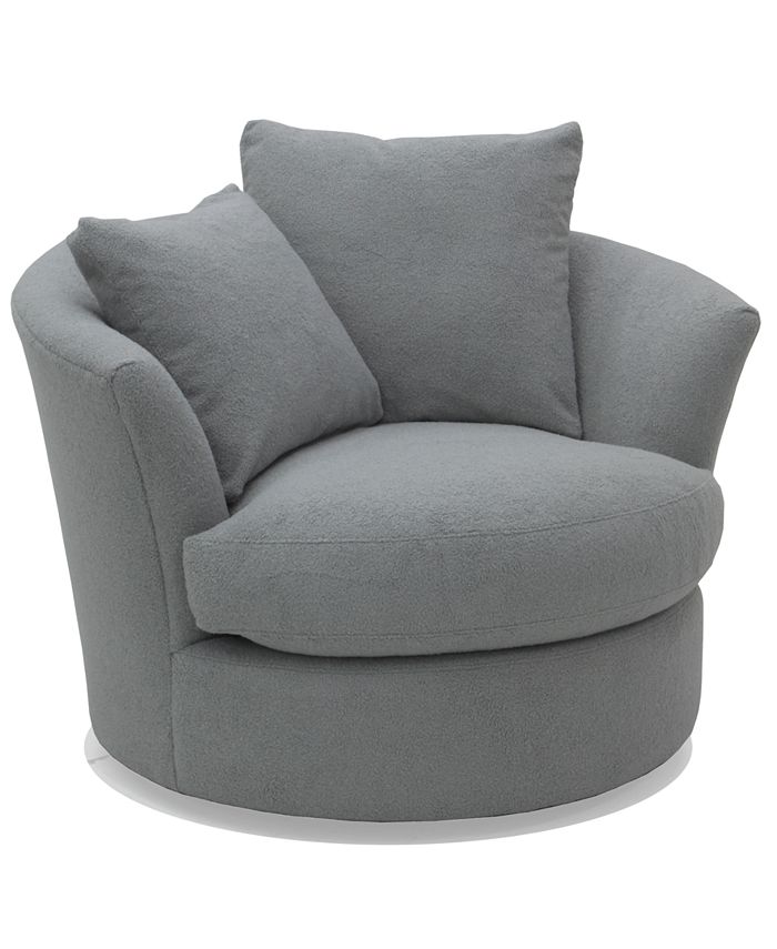 Furniture - Gympson Fabric Swivel Chair